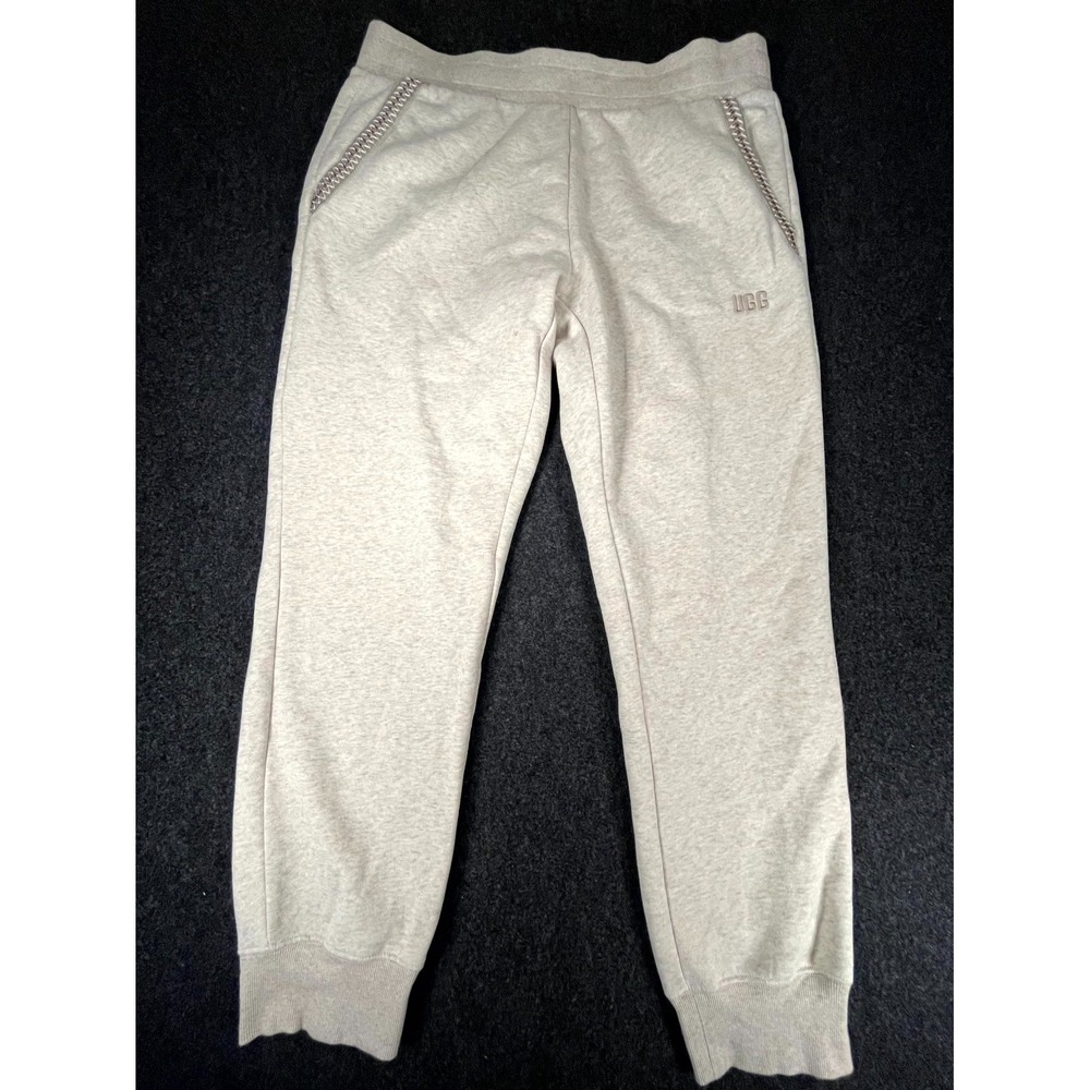 UGG Tasman Jogger Pants Mens XL Gray Fleece Lined High Rise Tapered Leg Athletic